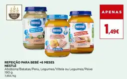 Supercor Refeição para bebé +6 meses nestlé promoção