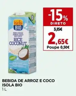 Supercor Bebida de arroz e coco isola bio promoção