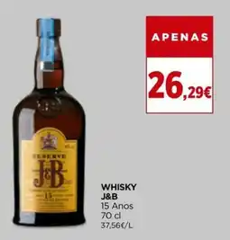 Supercor Whisky j&b 15 anos promoção