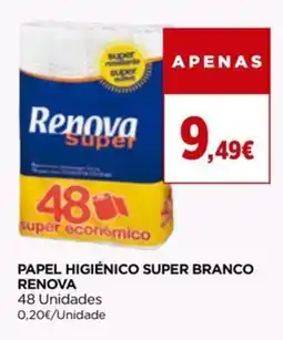 Supercor Papel higiénico super branco renova promoção