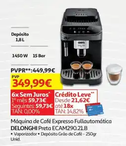 Auchan Máquina de Café Expresso Fullautomática DELONGHI Preta ECAM290.21.B promoção