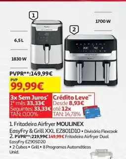 Auchan Fritadeira Airfryer MOULINEX promoção