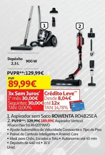 Auchan Aspirador sem Saco ROWENTA RO4B25EA promoção