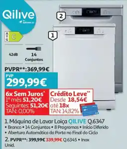 Auchan Máquina de Lavar Loiça QILIVE Q.6347 promoção