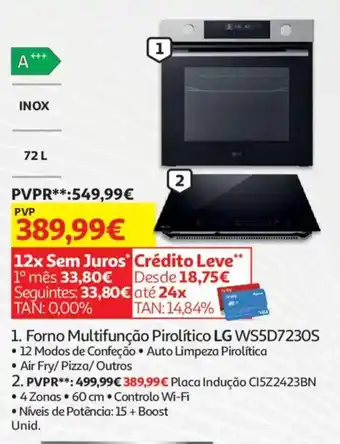 Auchan Forno Multifunção Pirolítico LG WS5D7230S promoção