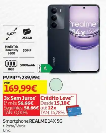 Auchan Smartphone REALME 14X 5G promoção