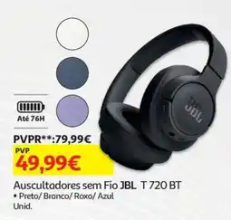 Auchan Auscultadores sem Fio JBL T 720 BT promoção