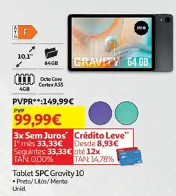 Auchan Tablet SPC Gravity 10 promoção