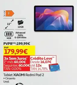 Auchan Tablet XIAOMI Redmi Pad 2 promoção