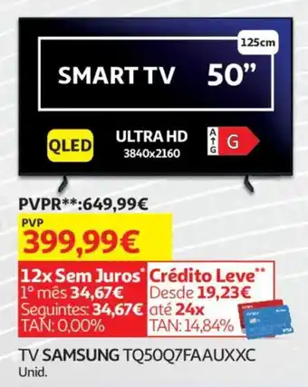Auchan TV SAMSUNG TQ50Q7FAAUXXC promoção