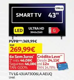 Auchan TV LG 43UA73006LA.AEUQ Unid. promoção
