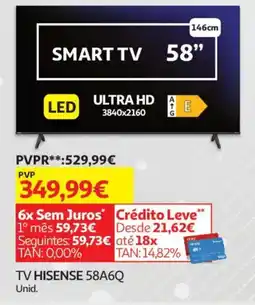 Auchan TV HISENSE 58A6Q promoção