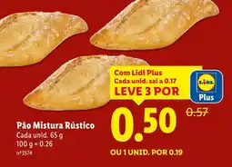 Lidl Pão Mistura Rústico promoção