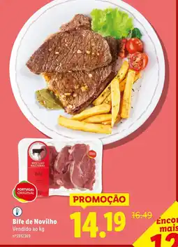 Lidl Bife de Novilho promoção