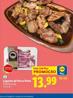 Lidl Lagartos de Porco Preto promoção
