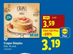Lidl Crepes Simples promoção