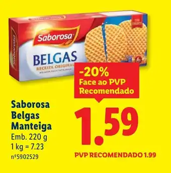 Lidl Saborosa Belgas Manteiga promoção