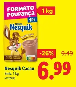 Lidl Nesquik Cacau promoção
