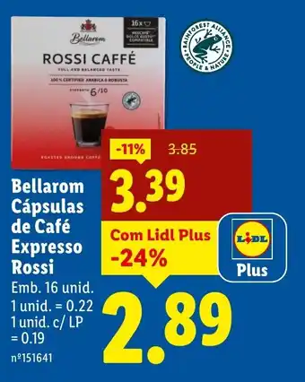 Bellarom Cápsulas de Café Expresso Rossi