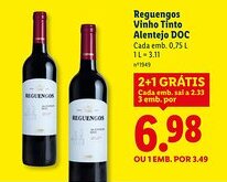 Lidl Reguengos Vinho Tinto Alentejo DOC Cada promoção