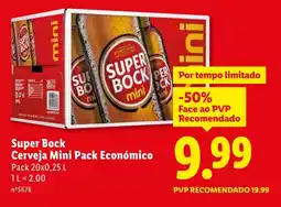 Lidl Super Bock Cerveja Mini Pack Económico promoção