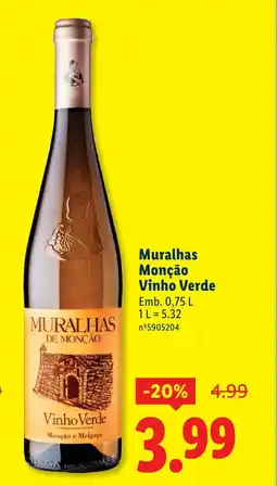 Lidl Muralhas Monção Vinho Verde promoção