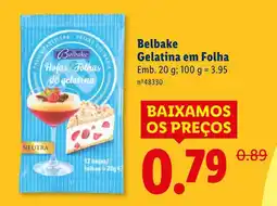 Lidl Belbake Hojas/Folhas promoção