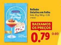 Lidl Belbake Hojas/Folhas promoção
