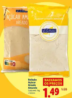 Lidl Belbake Açúcar Areado Amarelo Cada promoção
