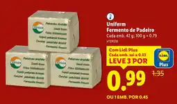 Lidl Uniferm Fermento de Padeiro Cada promoção