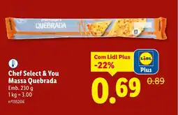 Lidl Chef Select & You Massa Quebrada promoção