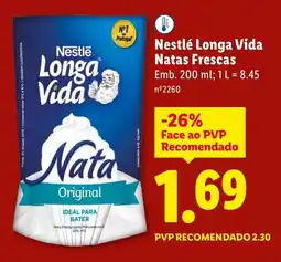 Lidl Nestlé Longa Vida Natas Frescas promoção
