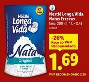 Lidl Nestlé Longa Vida Natas Frescas promoção
