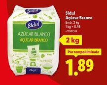 Lidl Sidul Açúcar Branco promoção