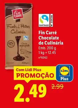 Lidl Fin Carré Chocolate de Culinária promoção