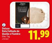 Lidl Deluxe Rolo Folhado de Queijo e Fiambre promoção
