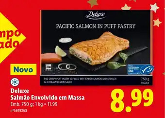Lidl Deluxe Salmão Envolvido em Massa promoção