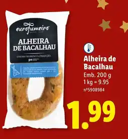 Lidl Alheira de Bacalhau promoção