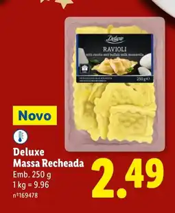 Lidl Deluxe Massa Recheada promoção