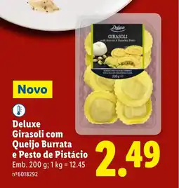 Lidl Deluxe Girasoli com Queijo Burrata e Pesto de Pistácio promoção