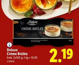 Lidl Deluxe Crème Brûlée promoção