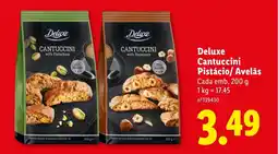 Lidl Deluxe Cantuccini Pistácio/Avelãs Cada promoção