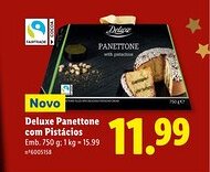 Lidl Deluxe Panettone com Pistácios promoção