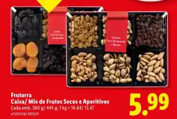 Lidl Frutorra Caixa/Mix de Frutos Secos e Aperitivos Cada promoção