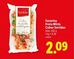 Lidl Favorina Fruta Mista Cubos Sortidos promoção