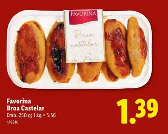 Lidl Favorina Broa castelar promoção