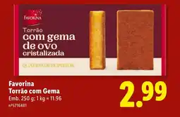 Lidl Favorina Torrão com Gema promoção