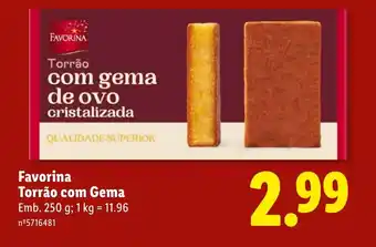 Lidl Favorina Torrão com Gema promoção