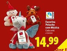 Lidl Favorina Peluche com Música promoção