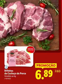 Lidl Bifinhos do Cachaço de Porco promoção